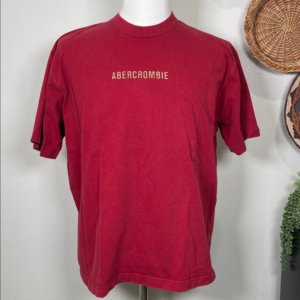 Abercrombie and Fitch Reliable Outdoor Goods Heli-Ski Tee T-Shirt Red Size XL